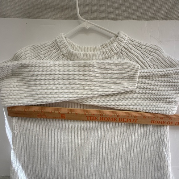 Quince Cream Ribbed Knit Pullover - Picture 11 of 13